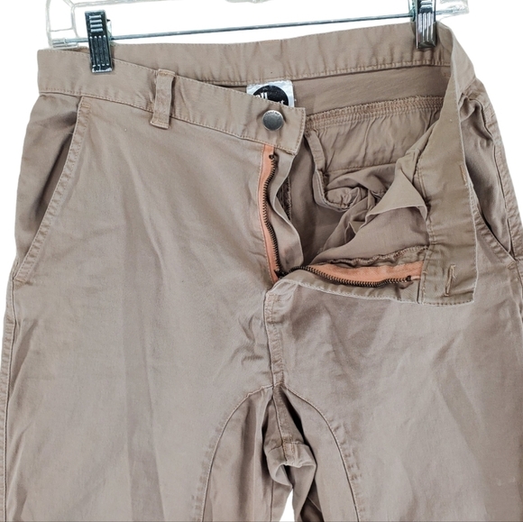 All About Eve Capri Pants Womens 10 Khaki Hi Rise Bareback Stretch (29x24.5) - Picture 7 of 13